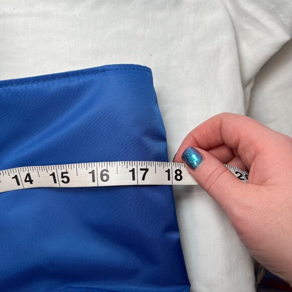 St. John Colorblock Blue Black Nylon Tote Bag - Picture 8 of 10